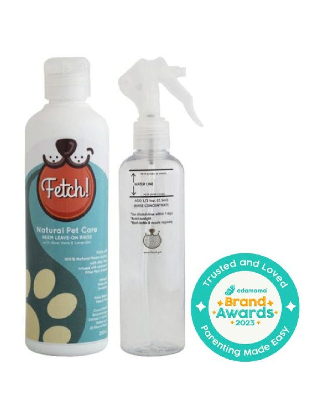 Fetch! Naturals Neem Leave-On Rinse - Sprayer Set (250ml)