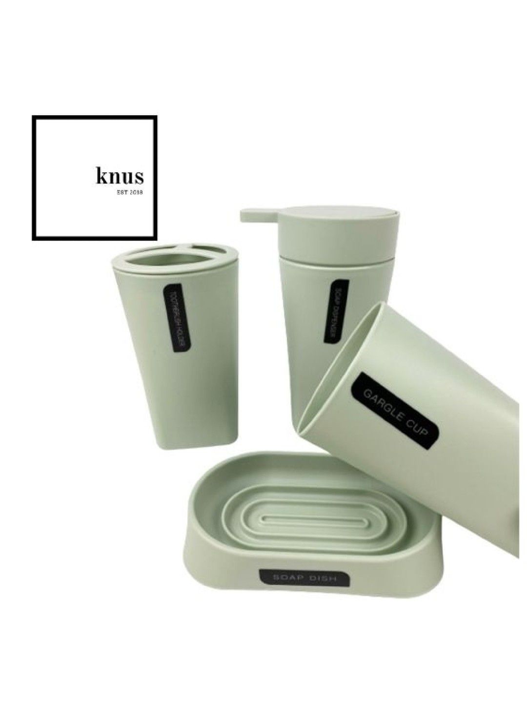 Knus PH Bath Set 4 Piece (Green- Image 2)