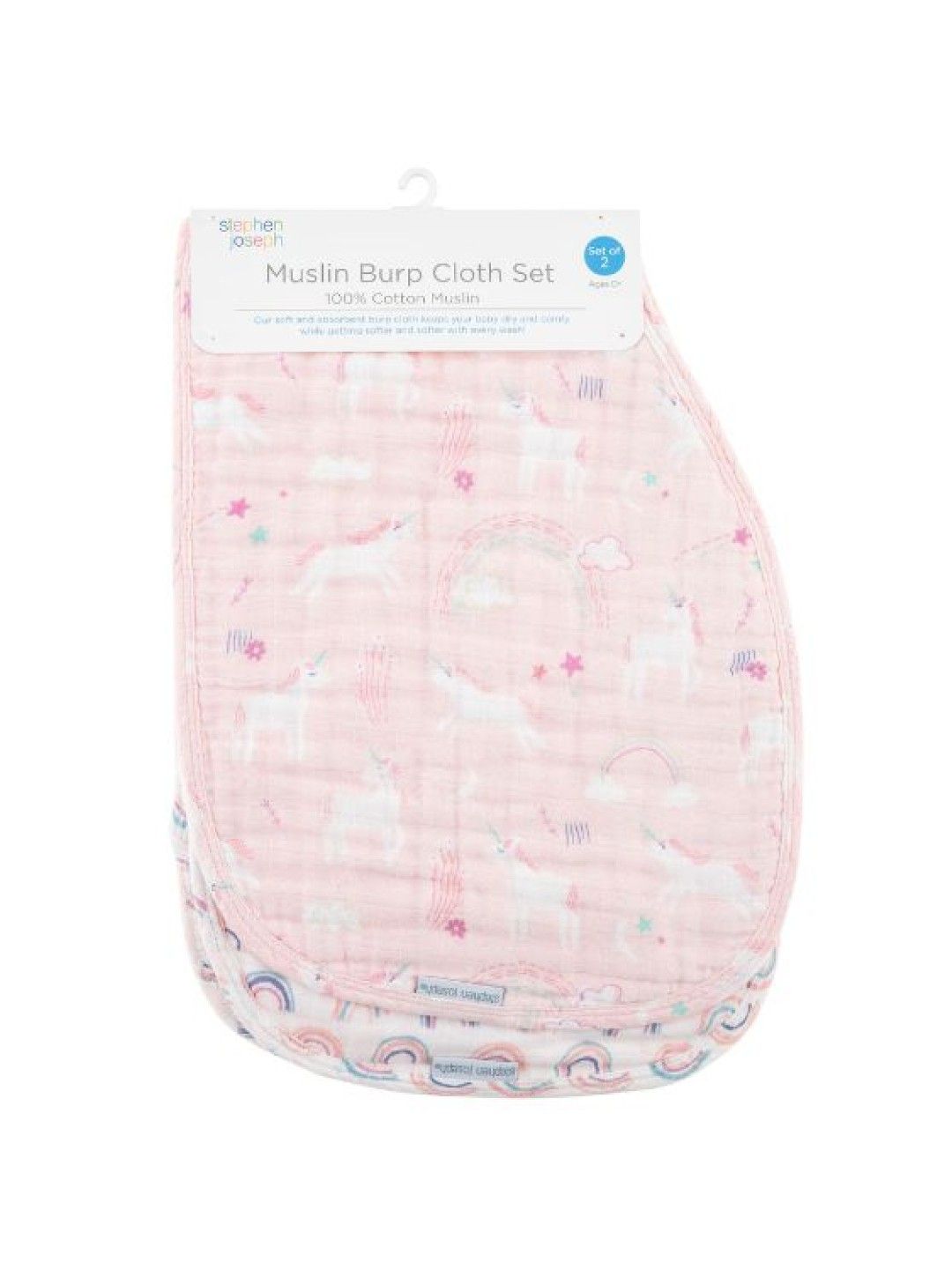 Stephen Joseph Muslin Burp Cloth (Unicorn- Image 4)