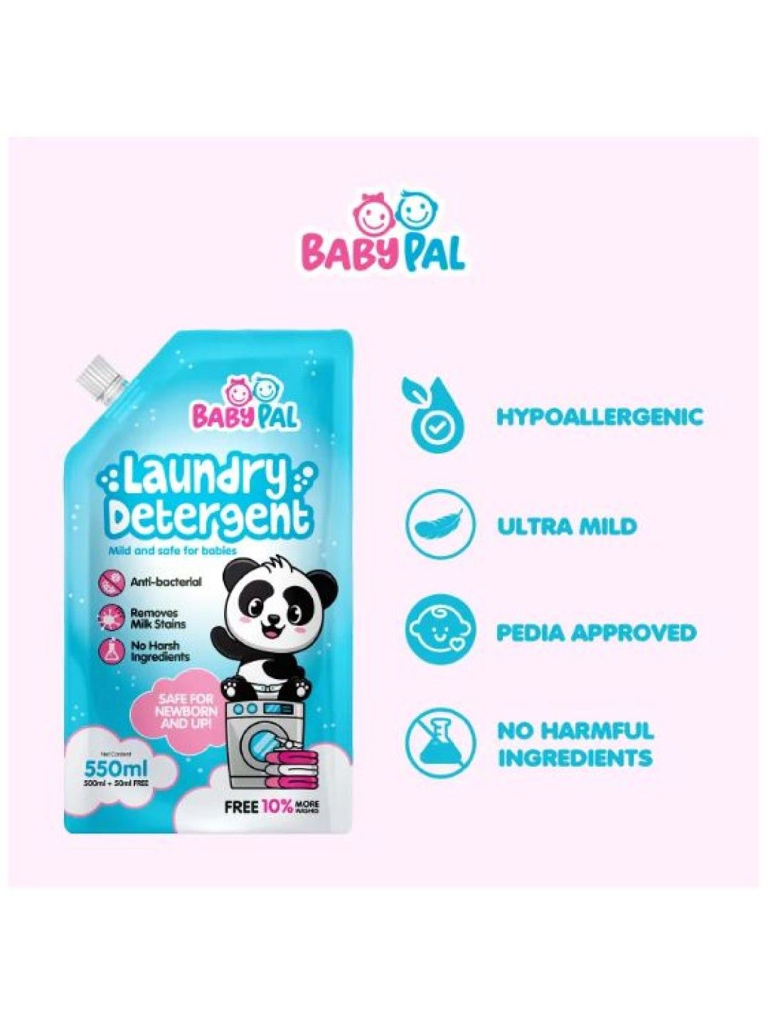 BabyPal Laundry Detergent (550ml) (No Color- Image 2)