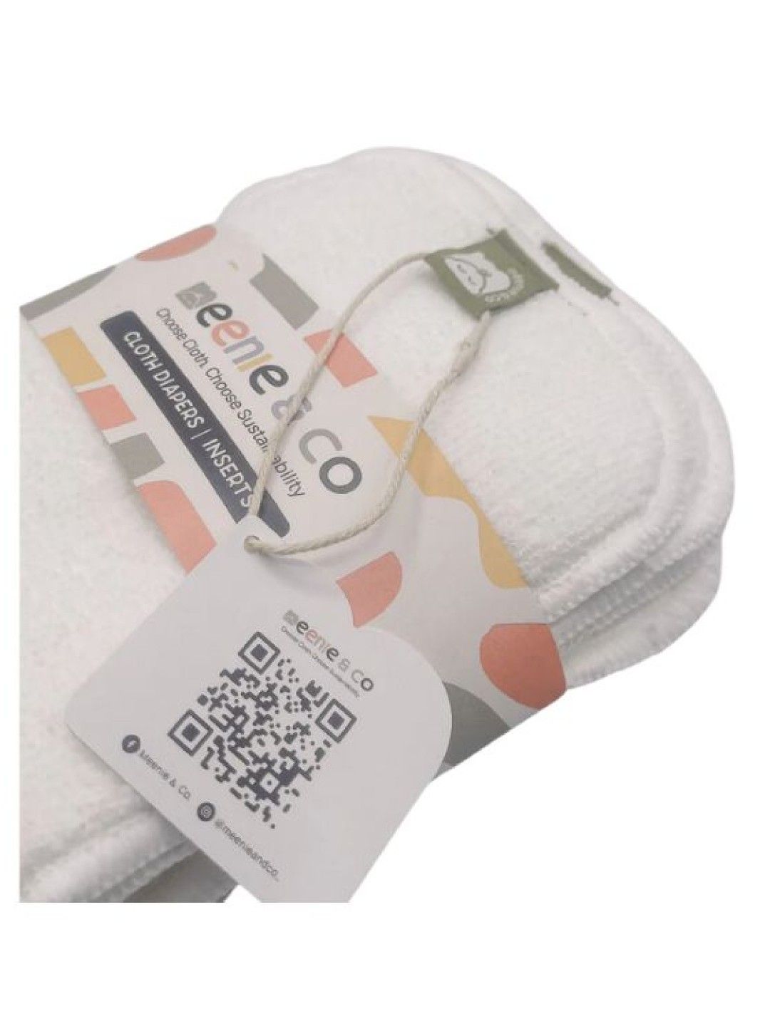 Meenie & Co. Reusable Microfiber Cloth Nappy Inserts (Bundle of 2) (No Color- Image 3)