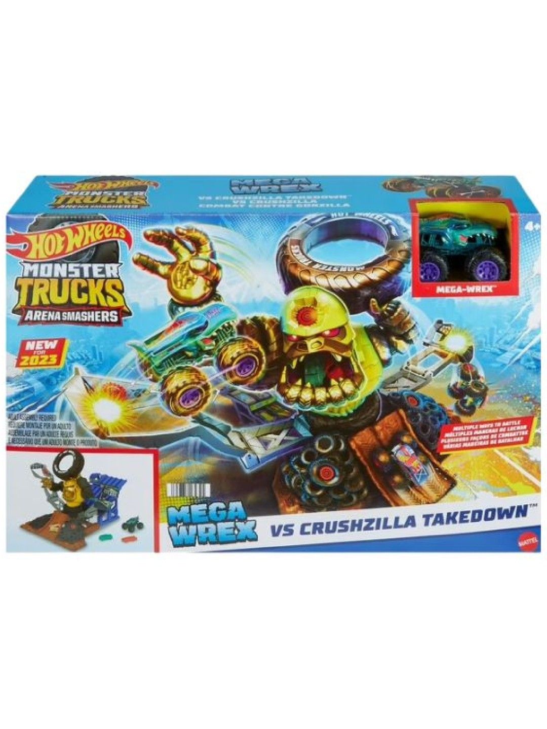Hot Wheels Monster Trucks Arena Smashers Playset (No Color- Image 4)