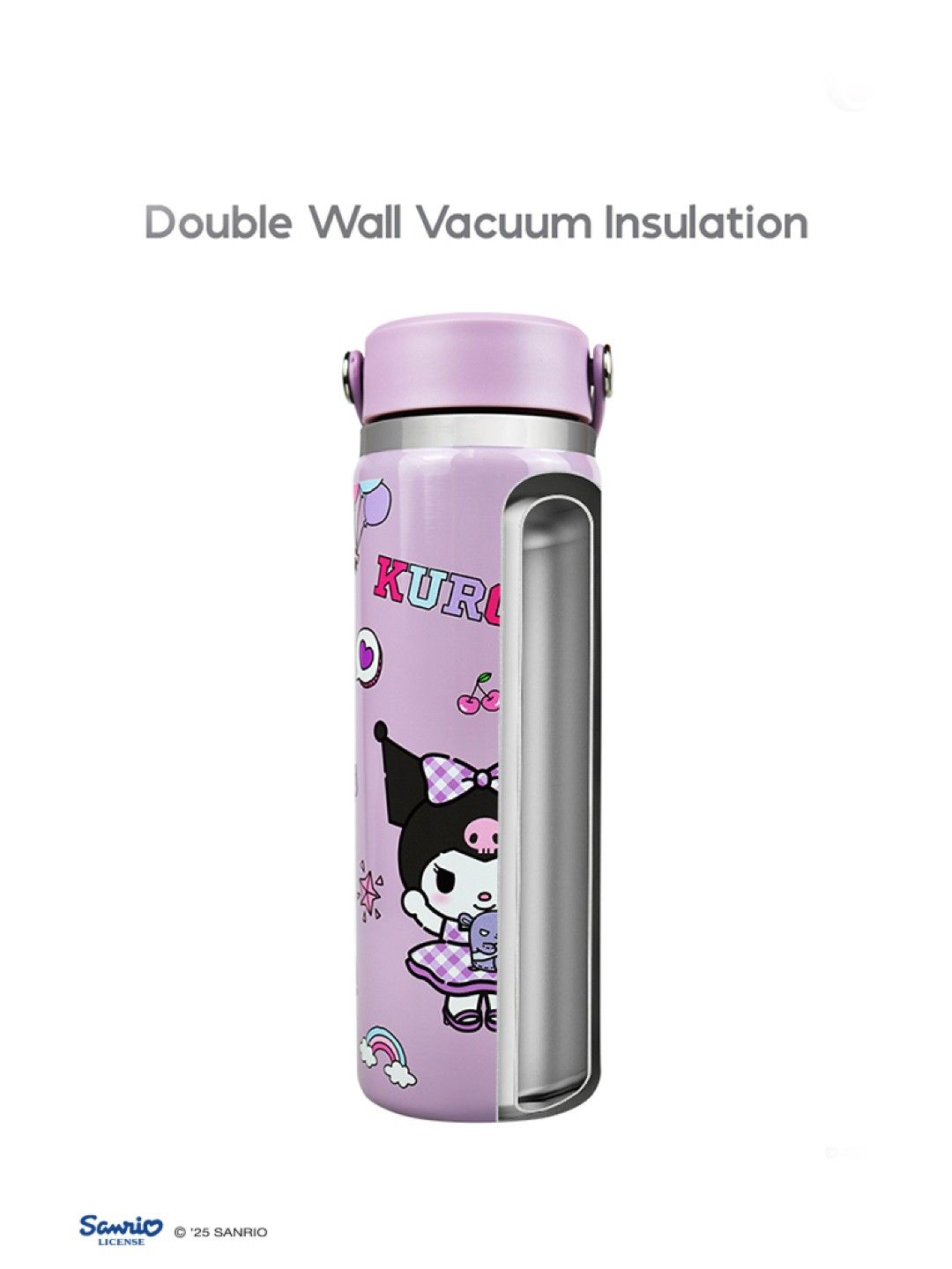 Cherry Sanrio Characters Kuromi Flask 22oz v2 (No Color- Image 2)