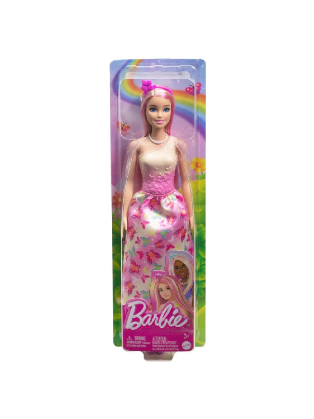 Barbie Royal Doll With Pink And Blonde Hair (No Color- Image 4)