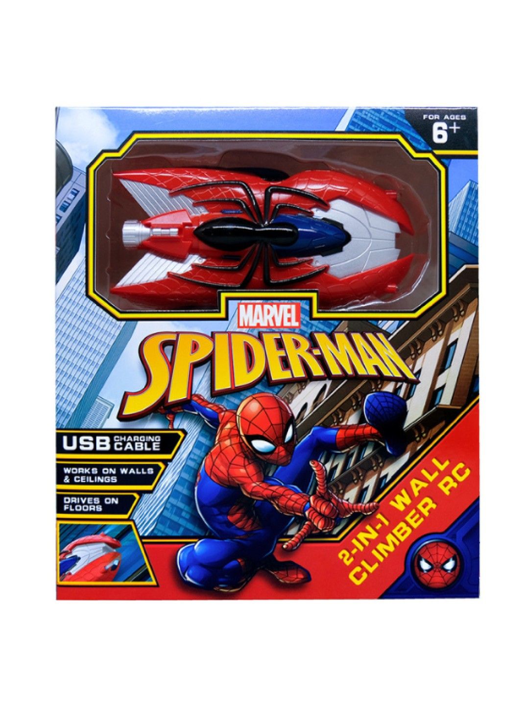 Marvel Avengers Spiderman 2-in-1 Remote Control Wall Climber Car Toy (No Color- Image 4)