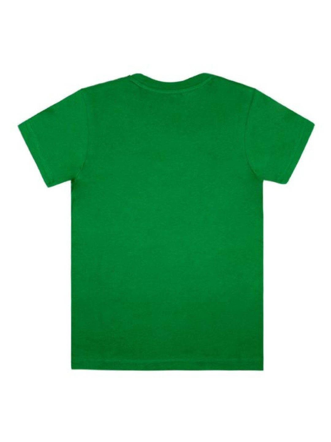 Grizzly Boy Round Neck Short Sleeve Tees with Print (Green- Image 2)