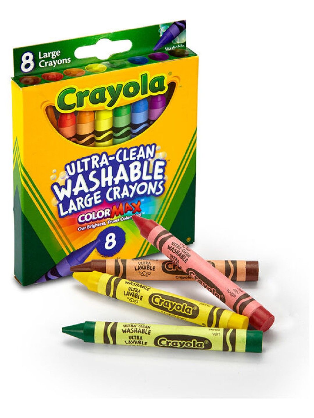 Crayola Large Washable Crayons (8 Count) (No Color- Image 3)