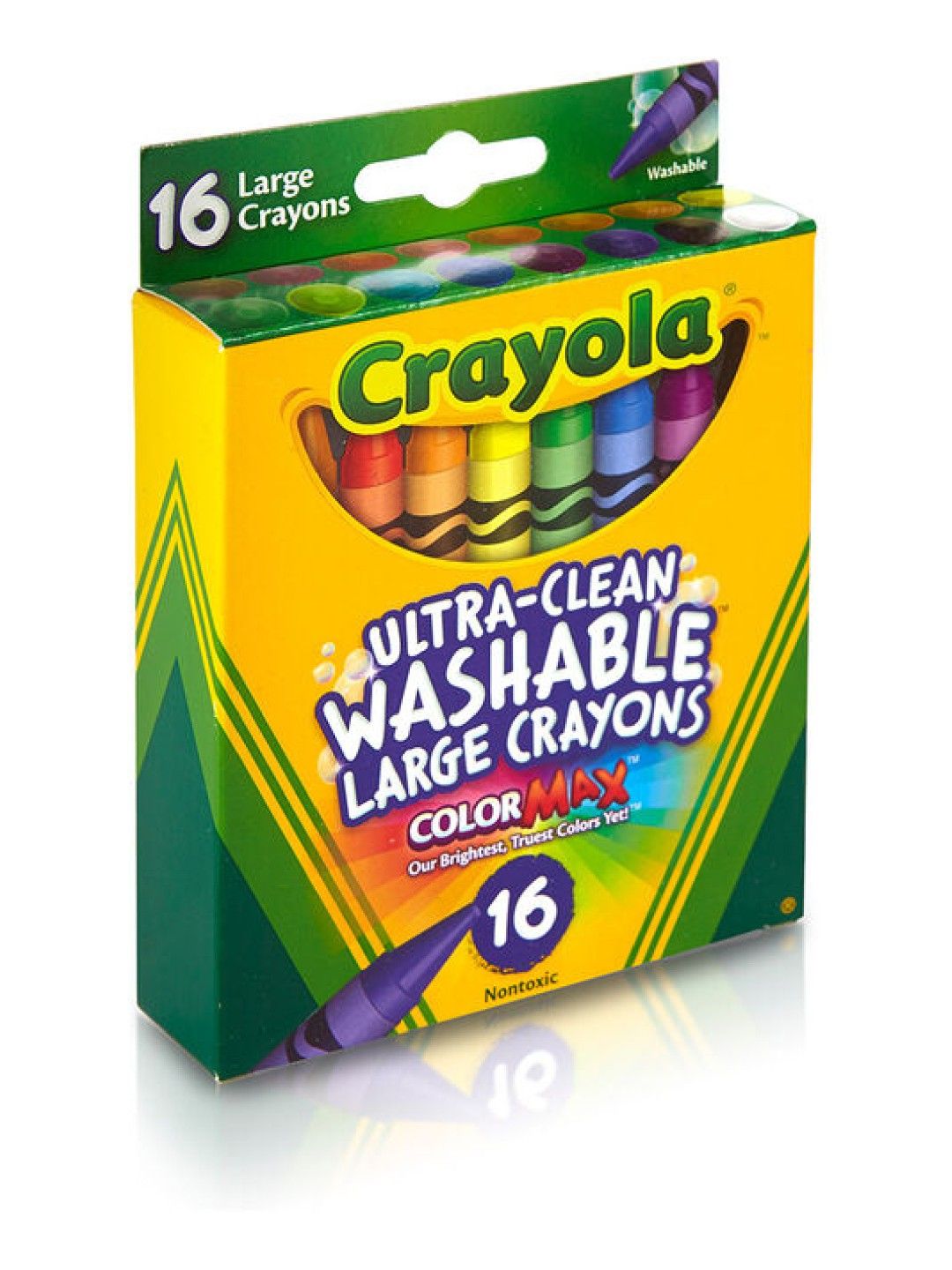 Crayola Large Washable Crayons (16 Count) (No Color- Image 2)