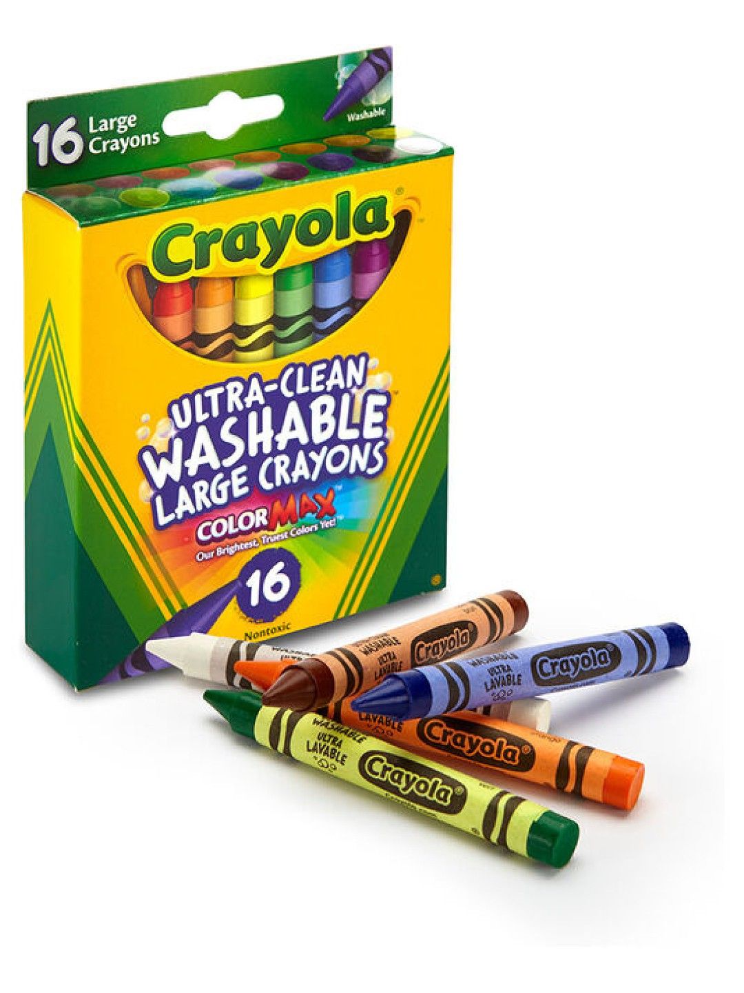 Crayola Large Washable Crayons (16 Count) (No Color- Image 3)