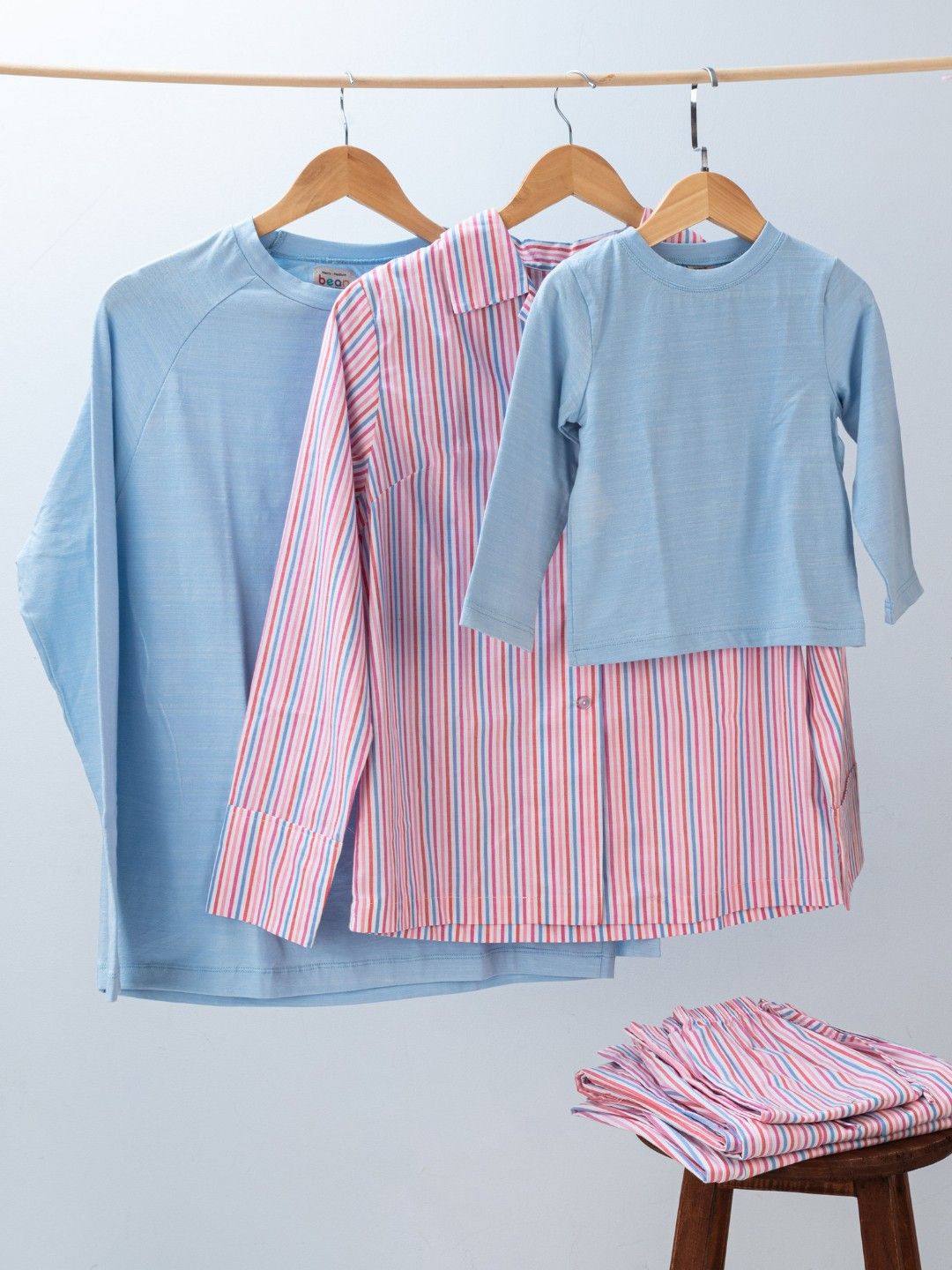 bean fashion Striped Sleep Pajama Set for Boys (No Color- Image 4)
