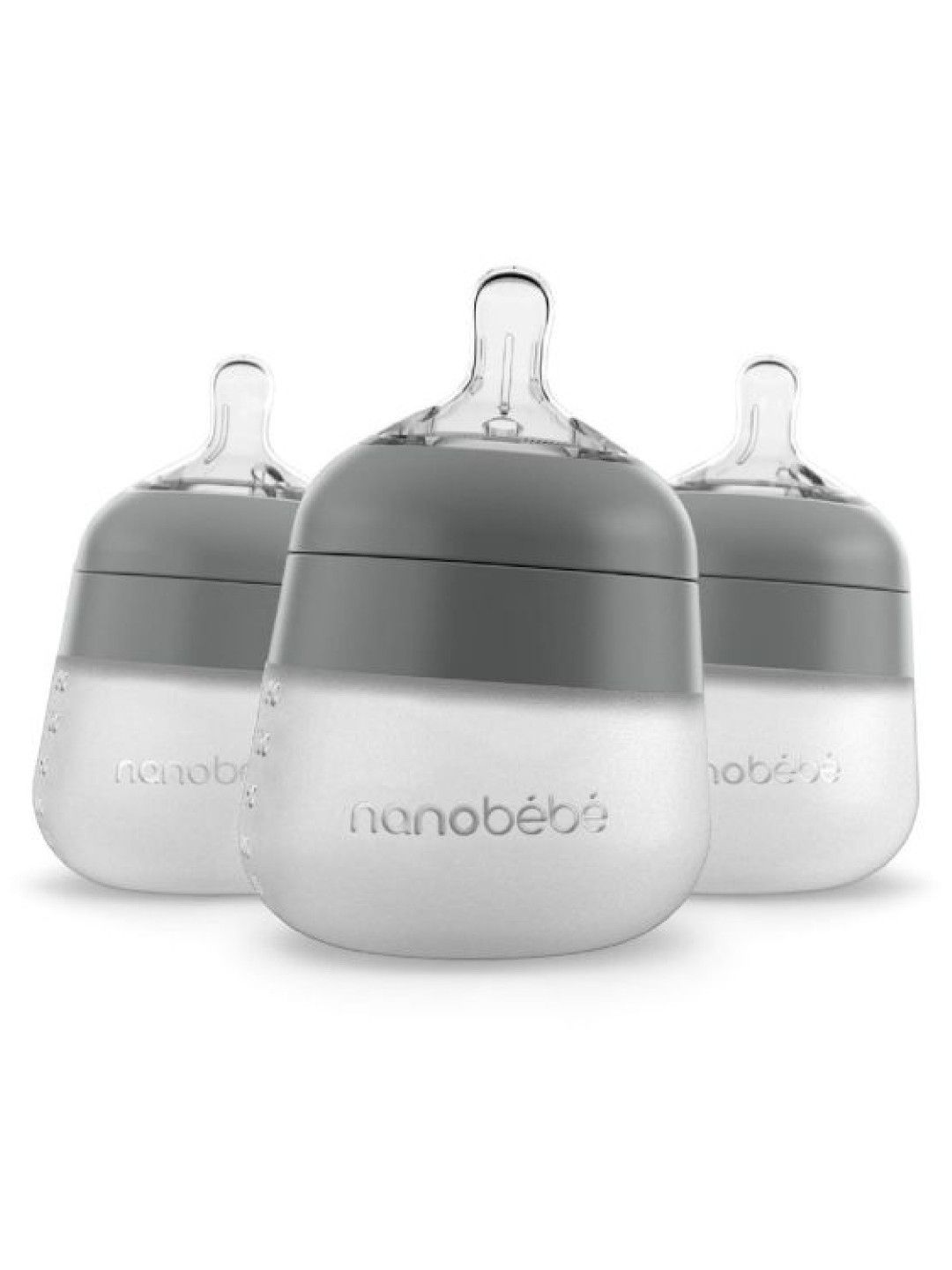 Nanobèbè Silicone Bottle (5 oz, 150 ml) (Bundle of 3)