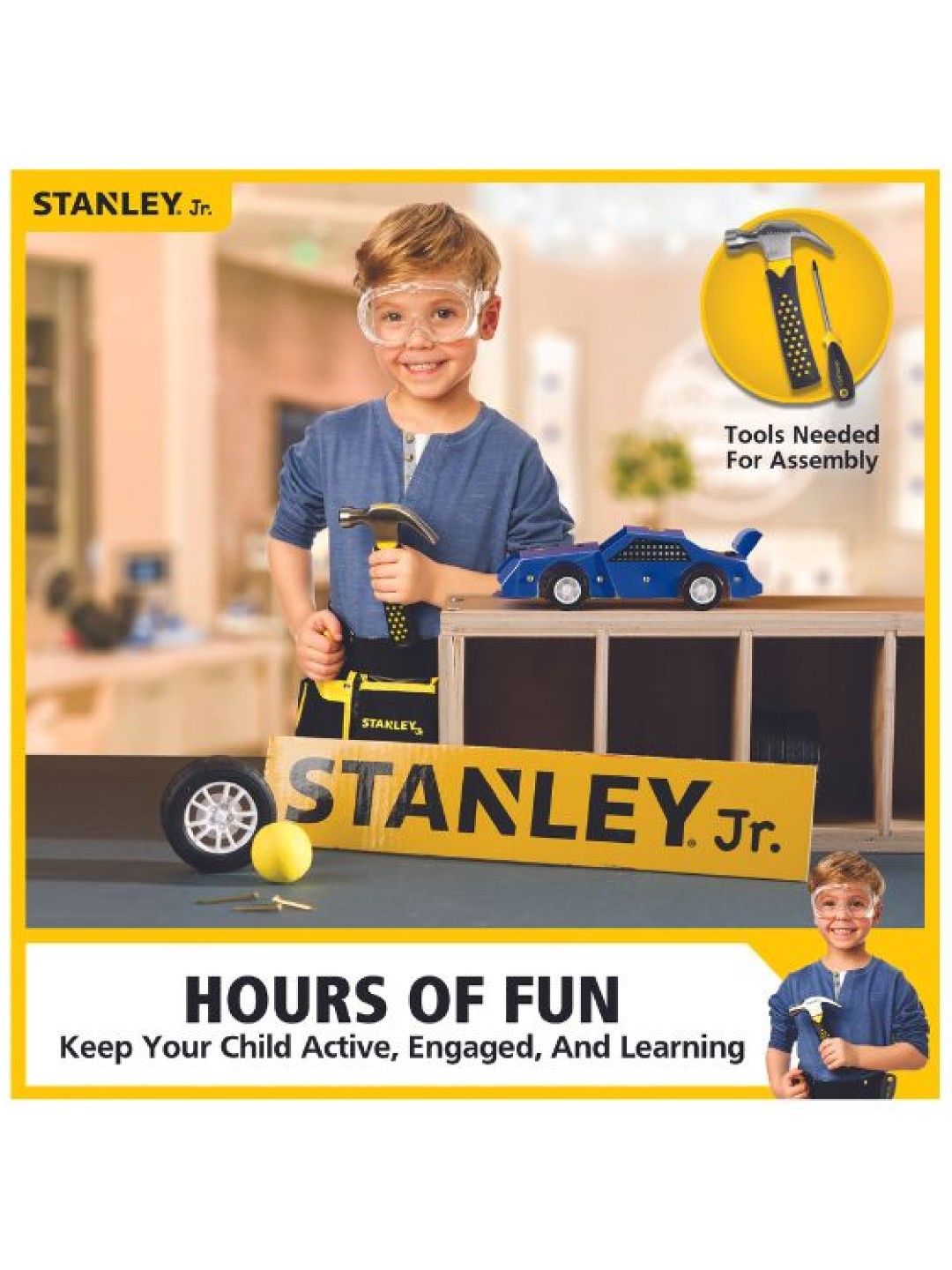 Stanley Stanley Jr. Mini Sprint Racer Assembly Kit (Wooden) (No Color- Image 4)