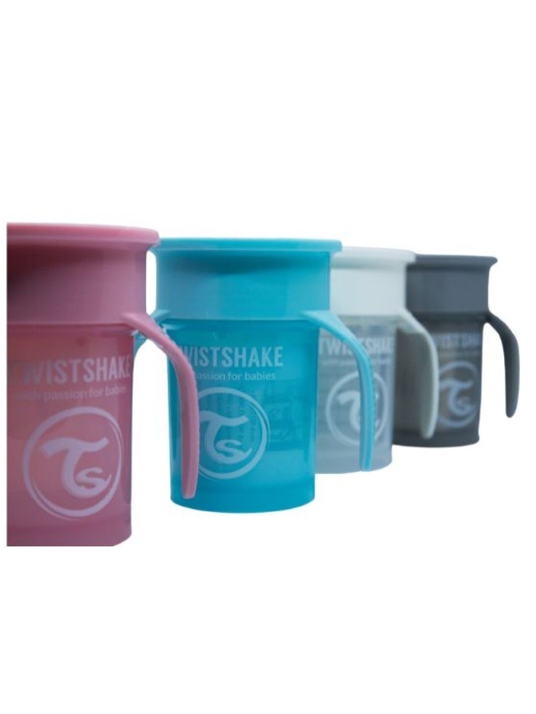 Twistshake 360° Cup for 6+ Months Old (Pastel Pink- Image 3)
