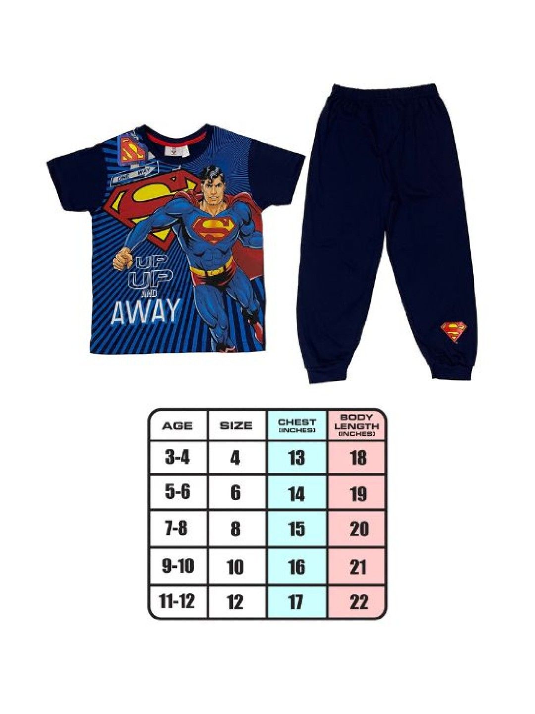 Warner Brothers DC Comics Superman One Way Speed Pajama Set (No Color- Image 4)