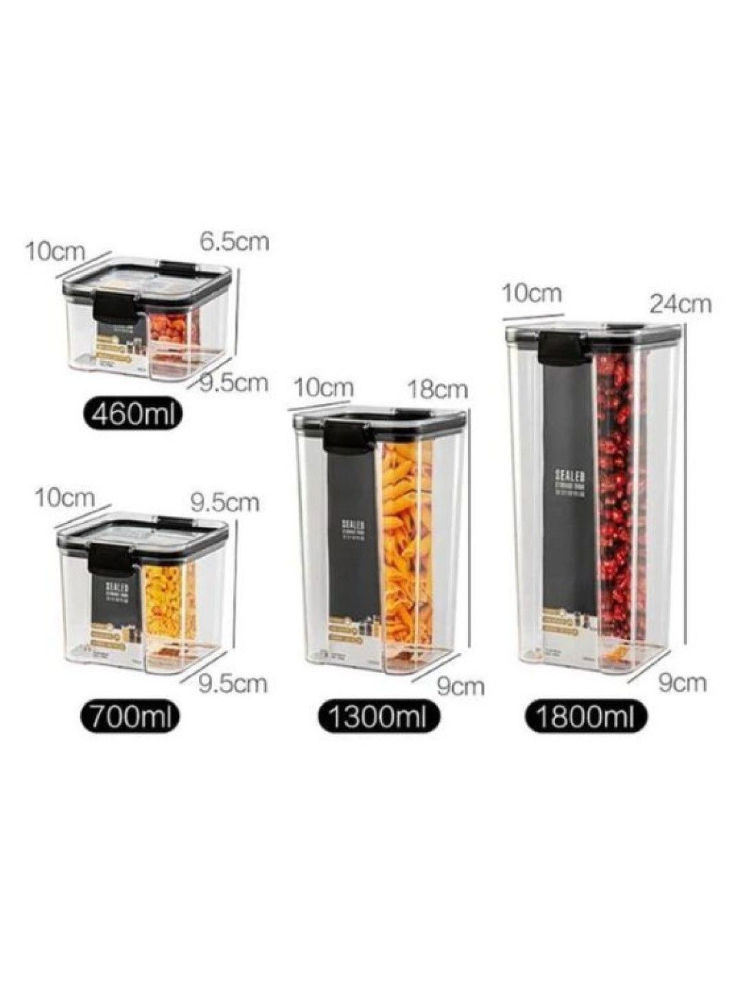 QT Hub BPA Free Airtight Containers (1800ml) (No Color- Image 2)