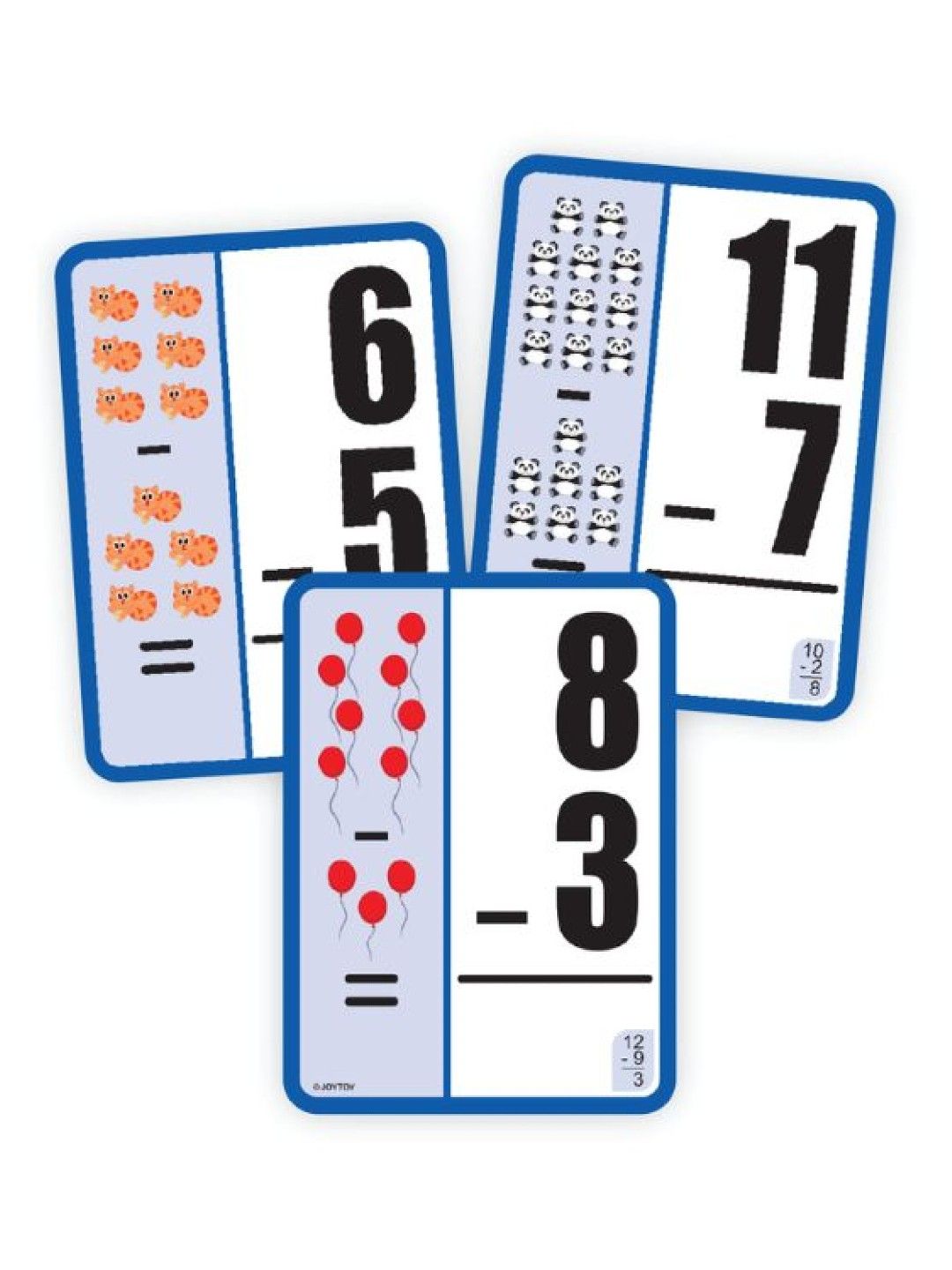Joytoy Math Flash Cards - Subtraction  (2nd Edition) (No Color- Image 2)