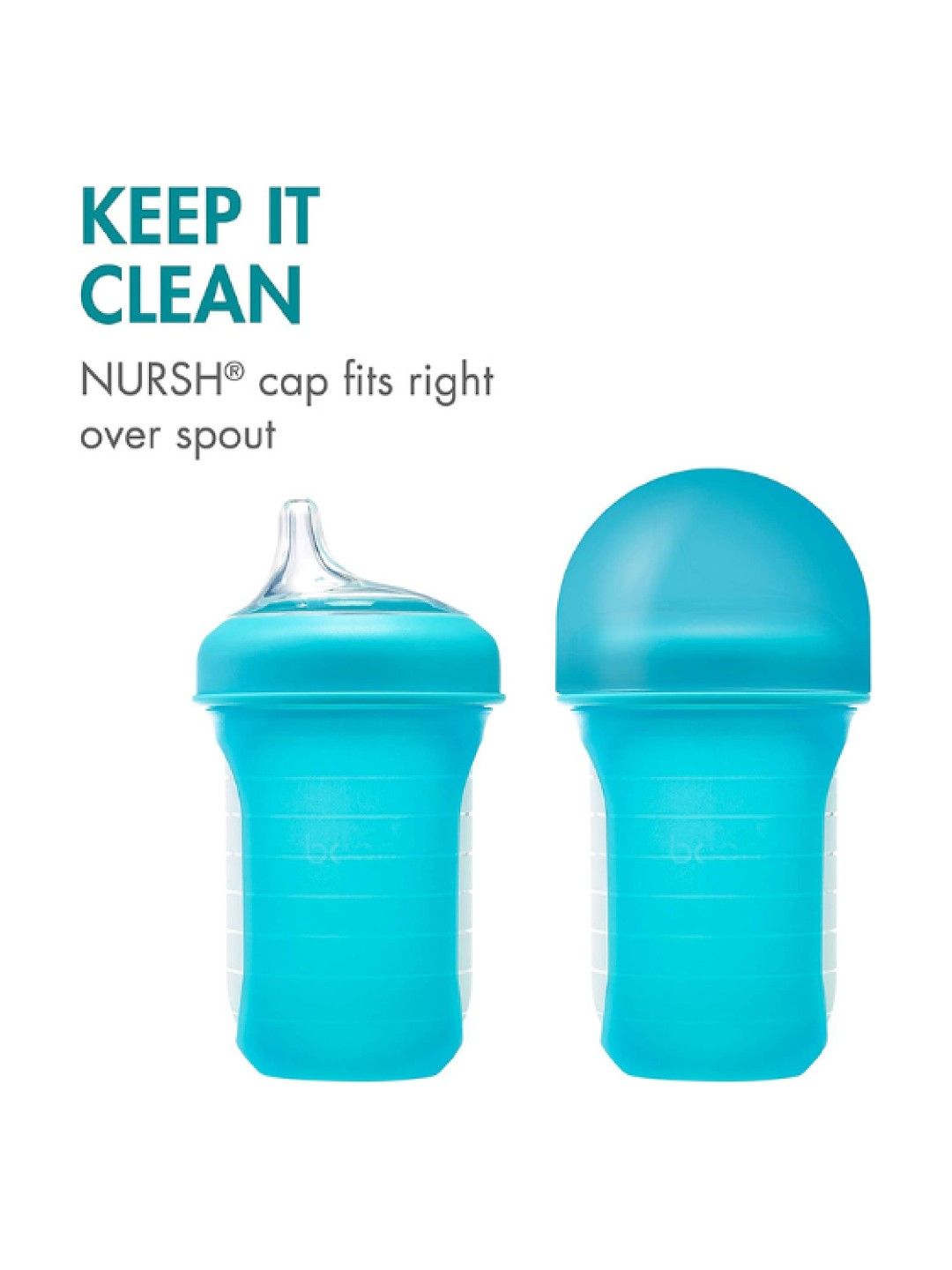 BOON NURSH Silicone Sippy Spout (3-Pack) BPA-Free (Clear- Image 4)