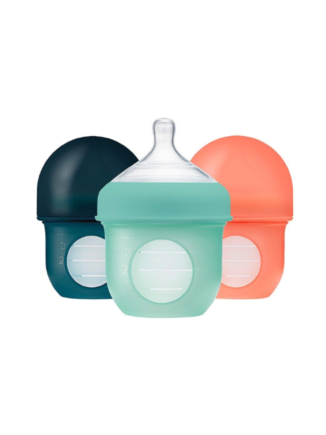 BOON NURSH Silicone Pouch Bottle 4oz / 118ml (3-Pack) BPA-Free