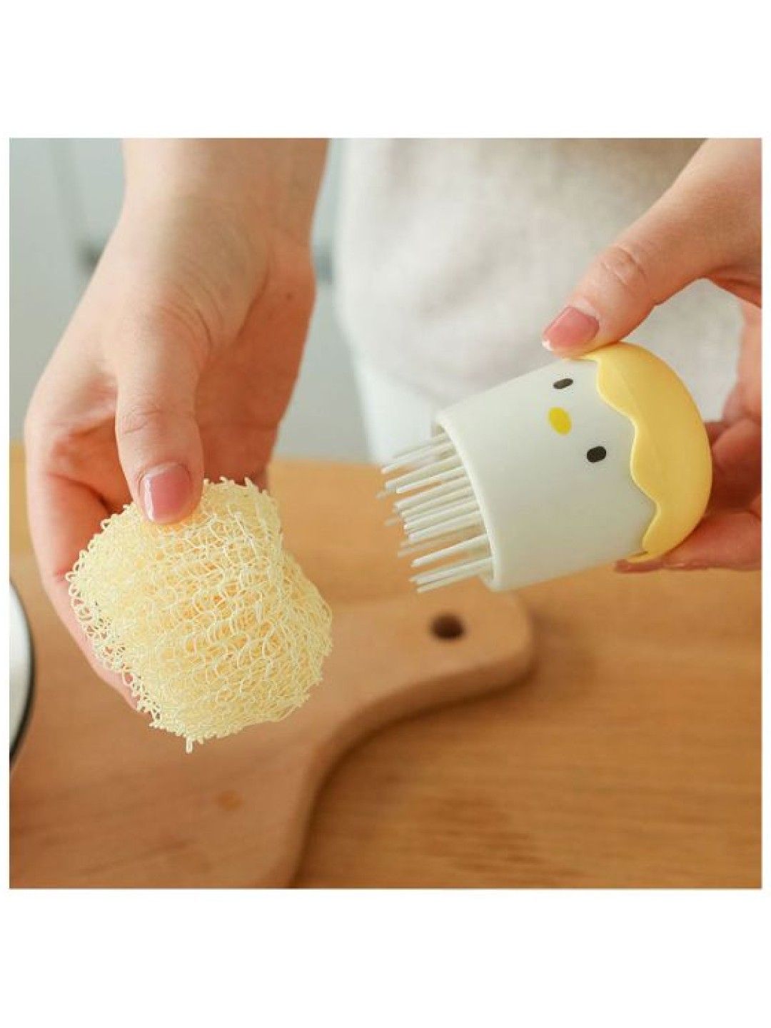 Scenti Chick in Egg - Pot and Pan Scrubber (Blush Pink- Image 4)