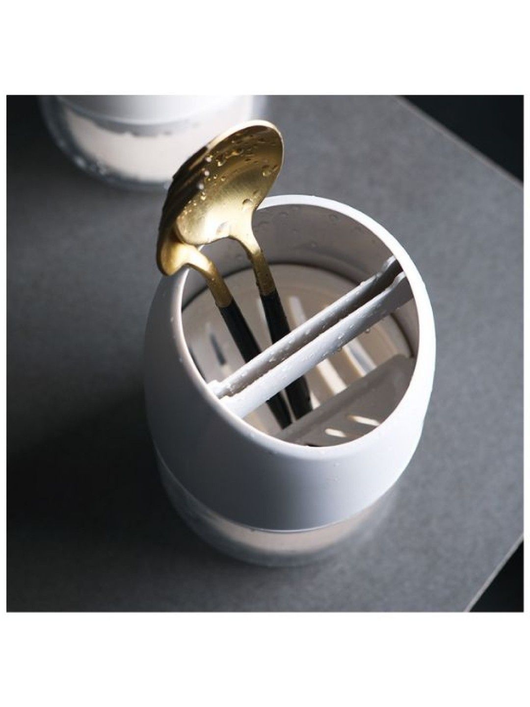 Scenti Minimalist Utensils Holder (White- Image 4)
