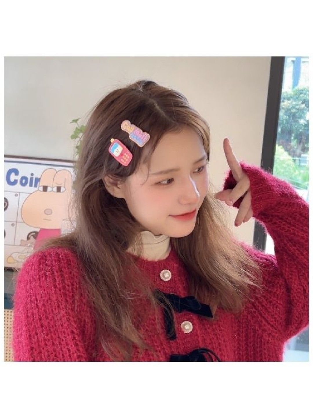 Scenti 3pc Hair Clip Set (Set of 2) (Strawberry and Donuts- Image 3)