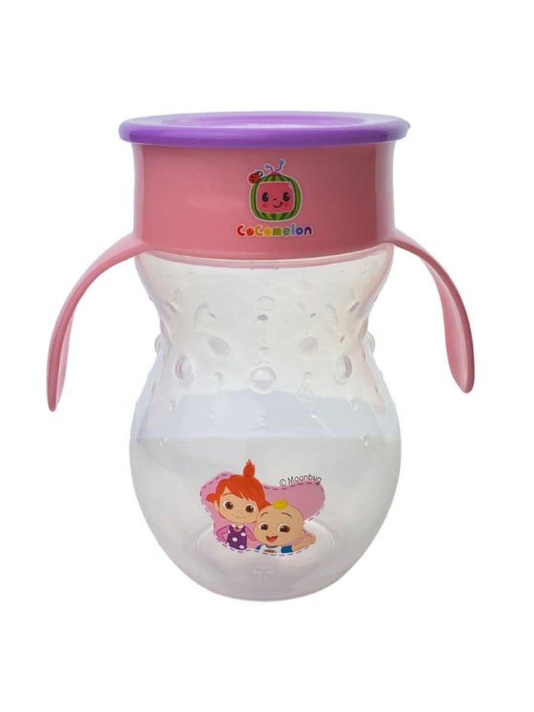 Cocomelon 360°Magic Trainer Cup with holder - 9oz (Pink- Image 1)