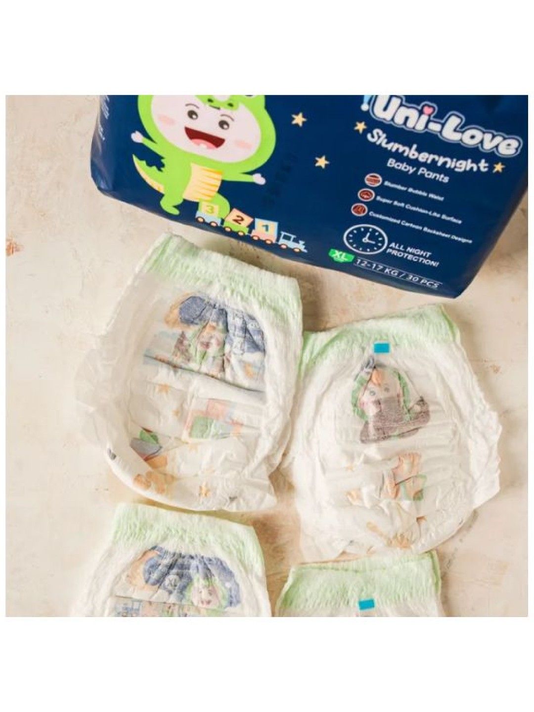 Uni-love Slumbernight Baby Pants XL 30's x 6-Pack (No Color- Image 3)