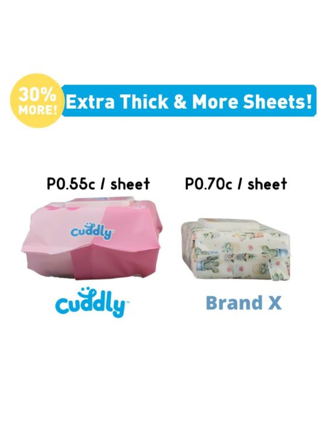 Cuddly NEW Baby Wipes Creamy Milk Scent (100s) (No Color- Image 3)