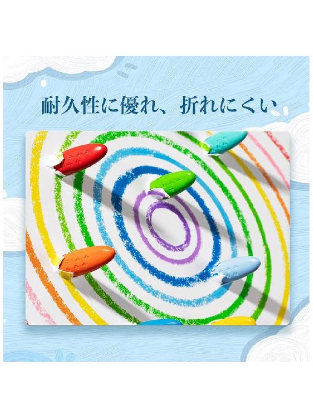 Y-PLUS+ Non-Toxic Peanut Crayons (24 Colors) (No Color- Image 3)