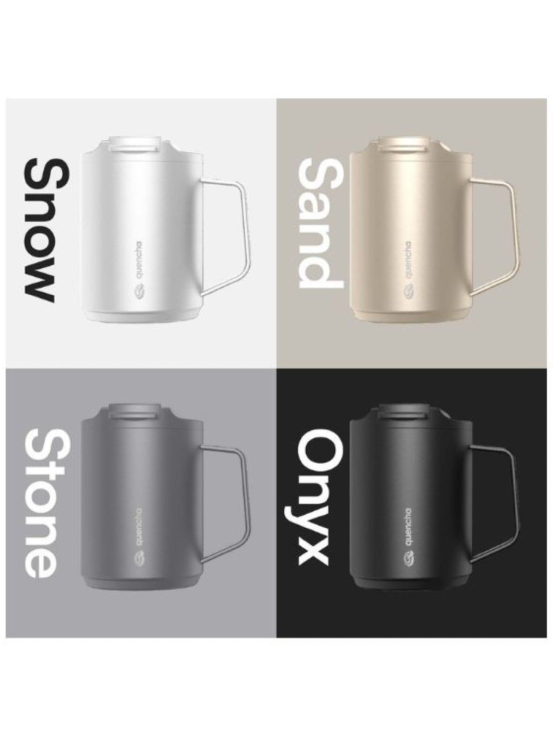 Sunbeams Lifestyle QUENCHA Premium Insulated Coffee Mug (400ml) (Onyx- Image 4)