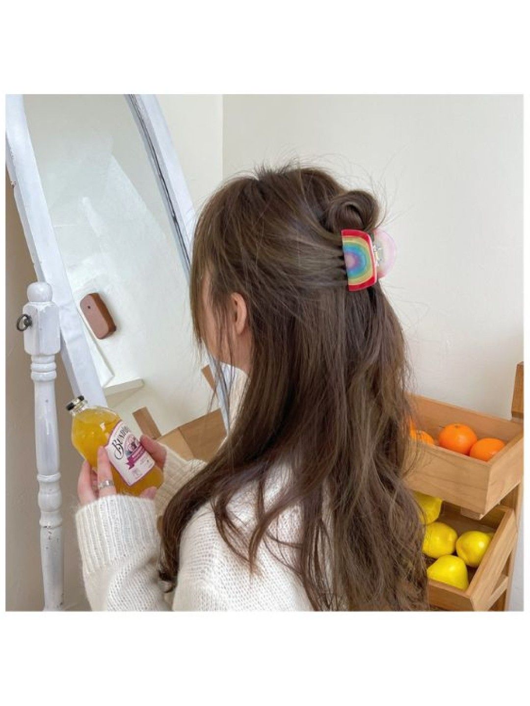 Scenti Cute Korean Style Hair Clamp (Rainbow- Image 4)