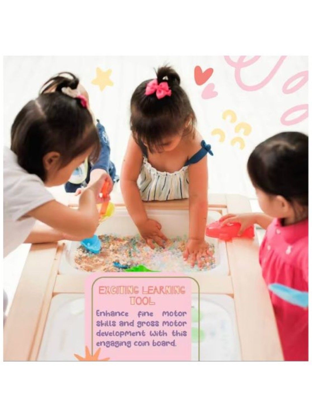 Sensory Splash Club Play & Learn Coin Sensory Learning Board (No Color- Image 2)