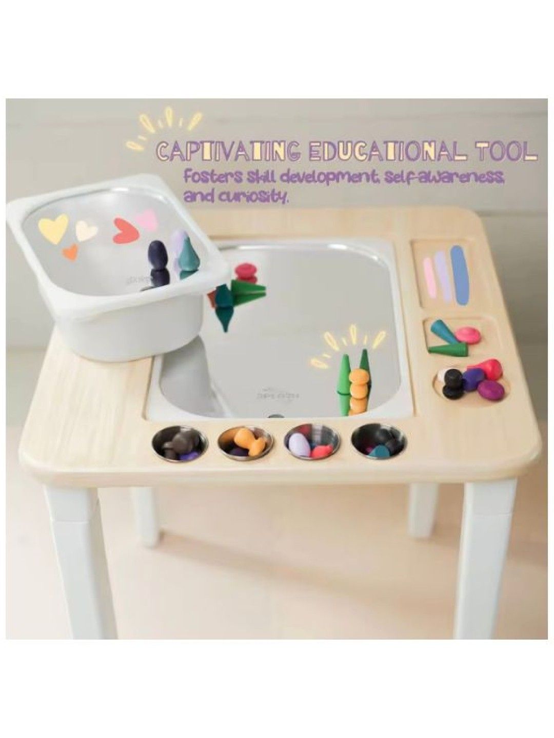 Sensory Splash Club Mirror Explorer Sensory Learning Board (No Color- Image 2)