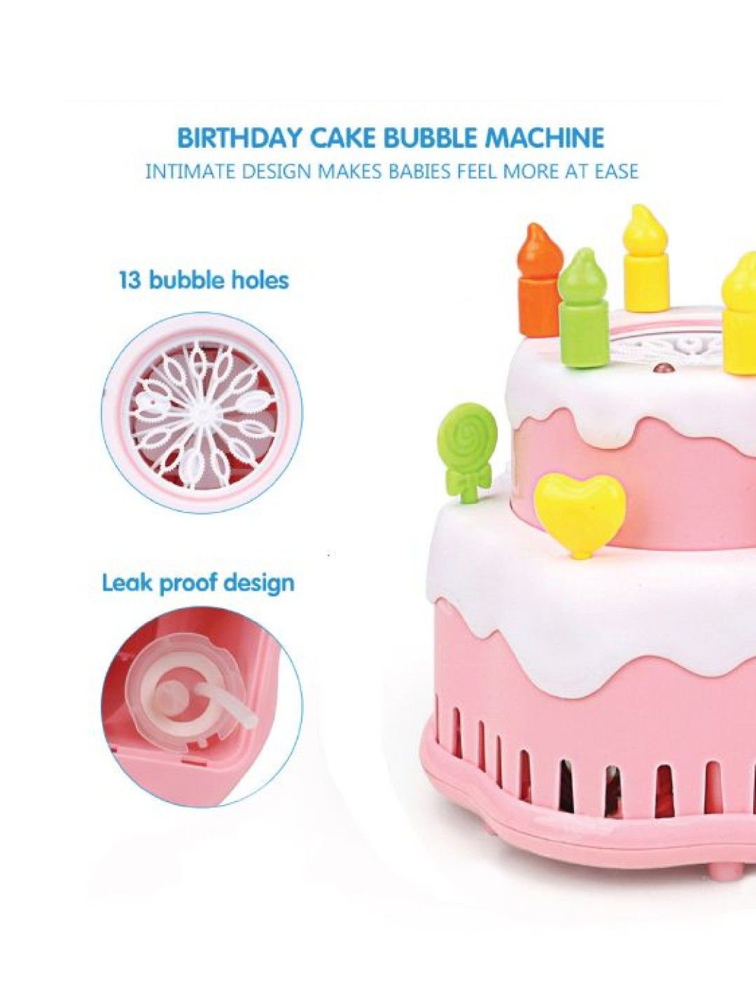 Wanna Bubbles Cake Bubble Machine Toy (No Color- Image 3)