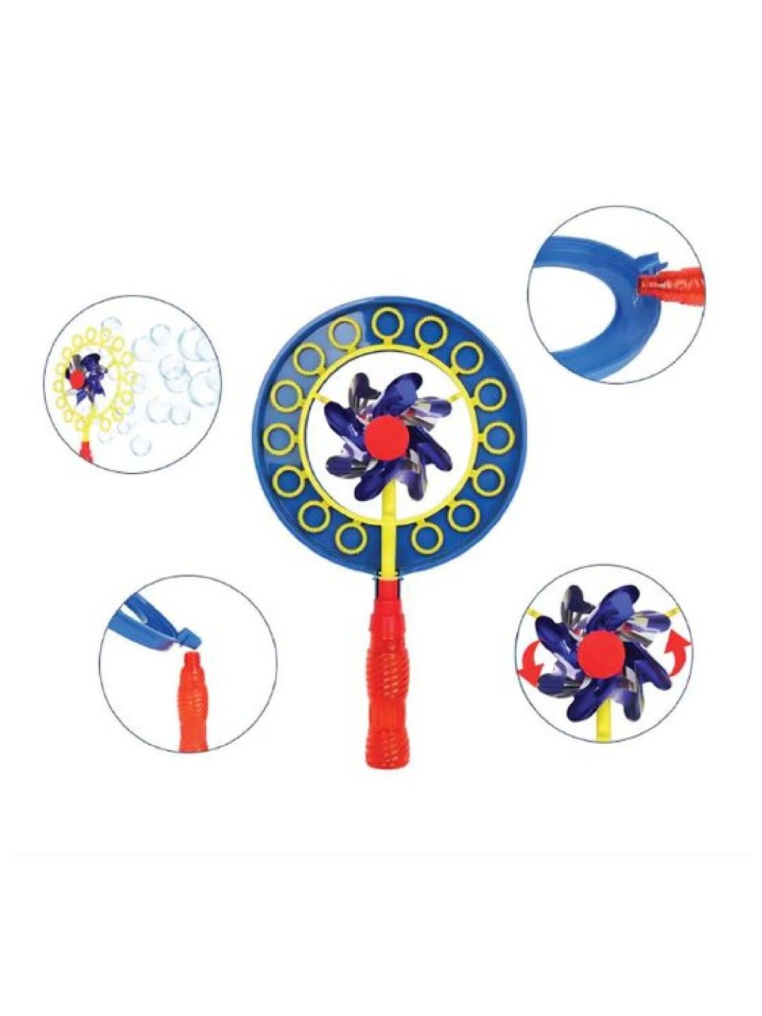 Wanna Bubbles Windmill Fan Bubble Wand Toy (Random) (No Color- Image 2)
