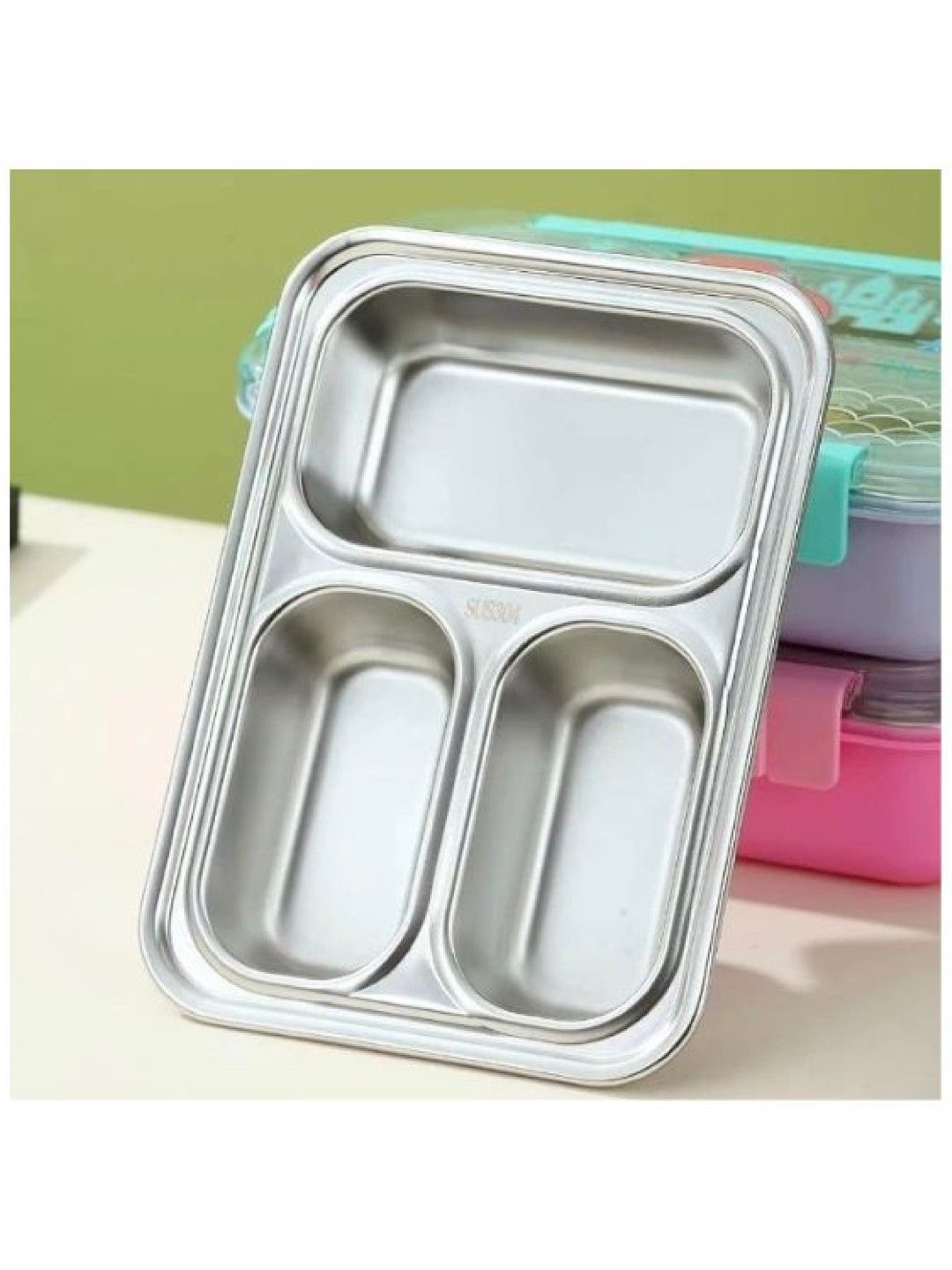 Lily and Tucker Vest Stainless Bento Lunch Box (Dinosaur- Image 4)