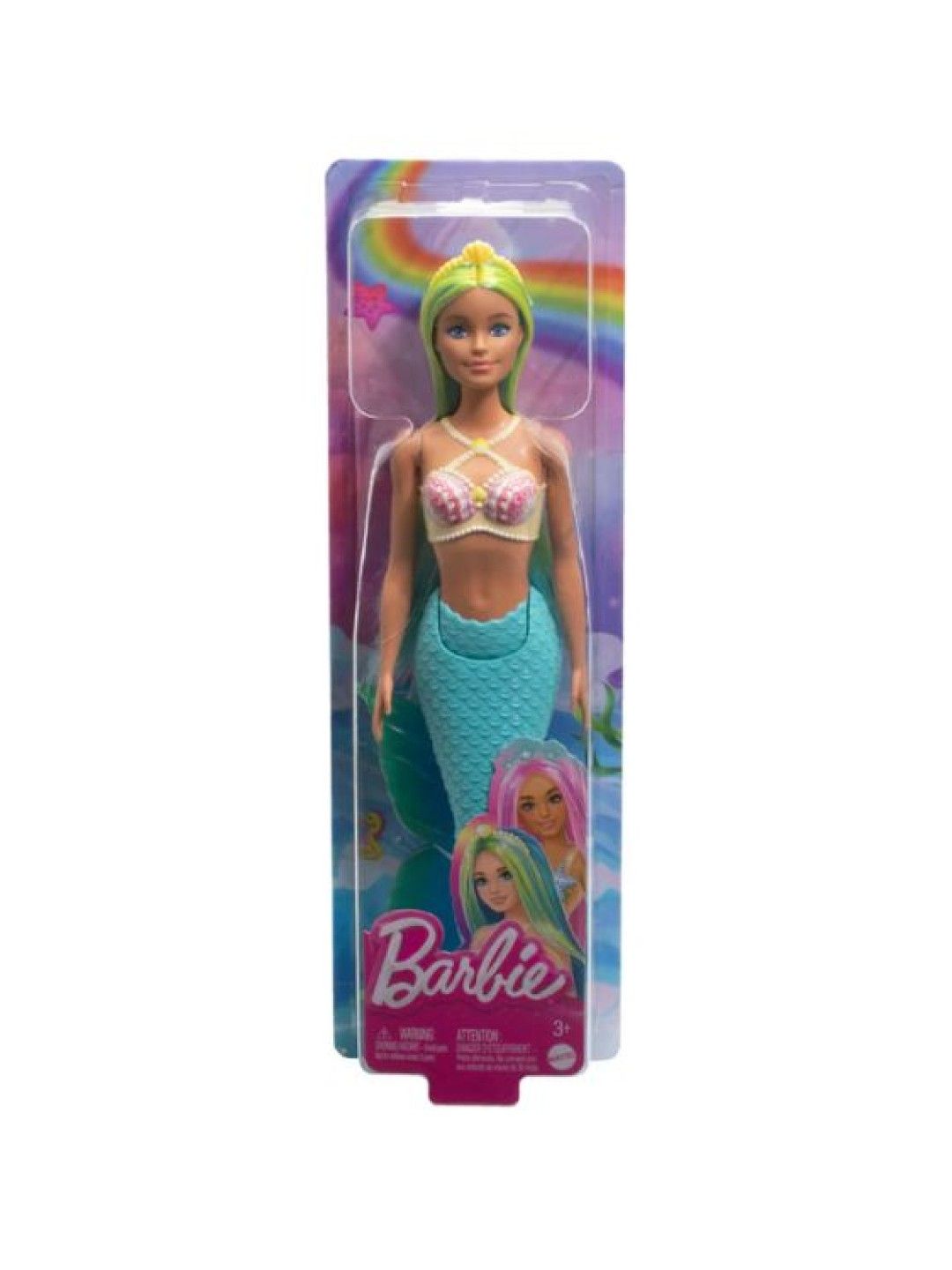 Barbie Dreamtopia Fairytale New Mermaid Doll with Turquoise Tail (No Color- Image 4)