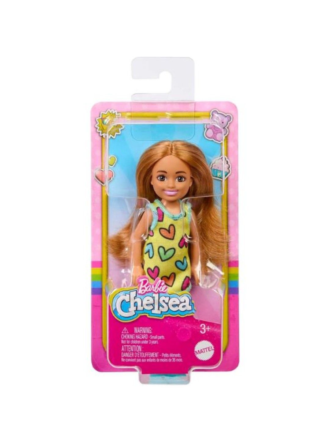 Barbie Chelsea Doll in Yellow Heart-Print Dress (No Color- Image 4)