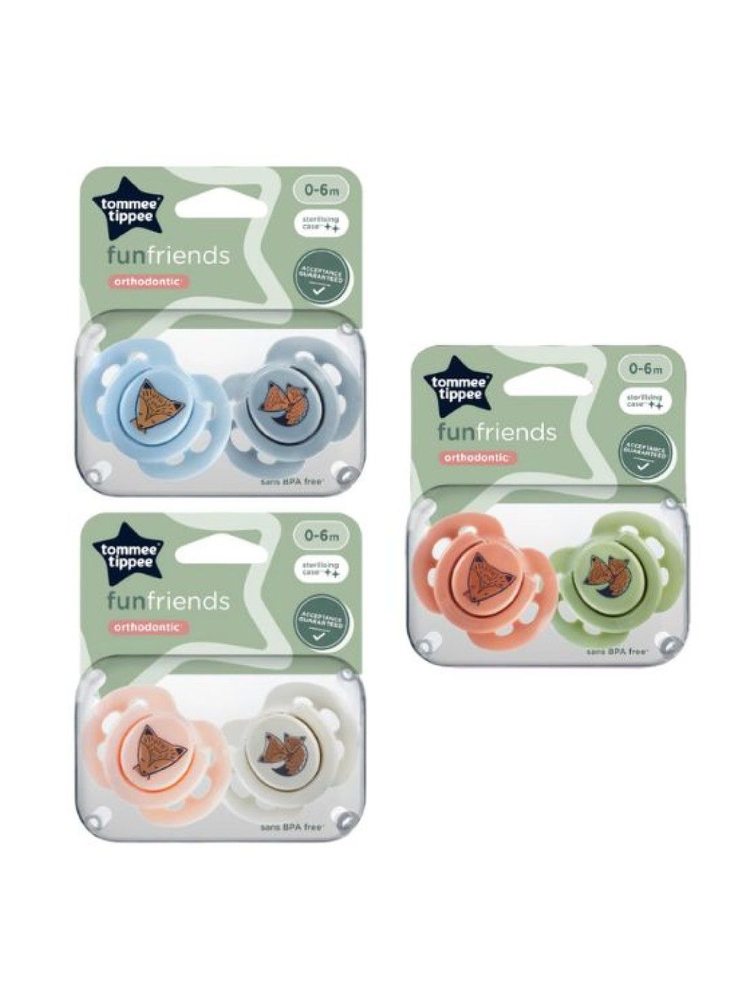 Tommee Tippee Fun Pacific Soothers (2-pack) (Green and Pink- Image 3)