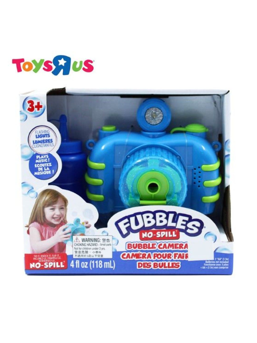 Toys R Us Fubbles No-Spill Bubble Camera (Blue- Image 1)