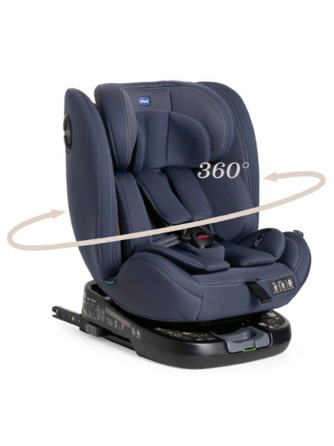 Chicco Unico Evo I-Size 360 Car Seat (India Ink- Image 2)