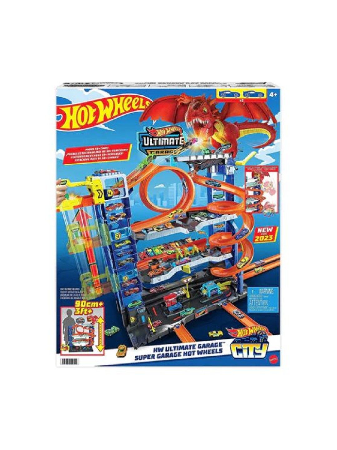 Hot Wheels City Toy Car Track Set Ultimate Garage (No Color- Image 4)