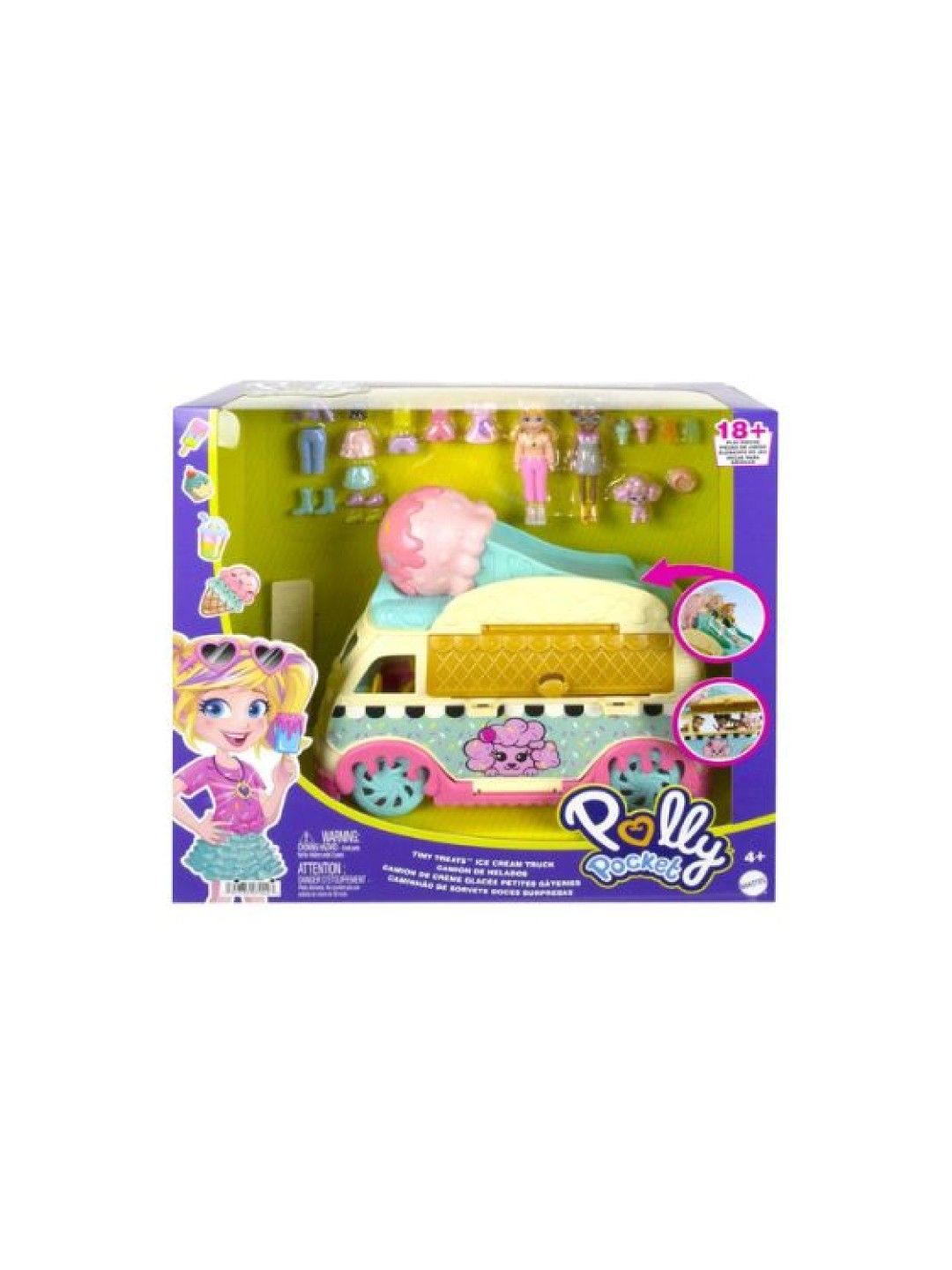 Polly Pocket Ice Cream Truck (No Color- Image 4)
