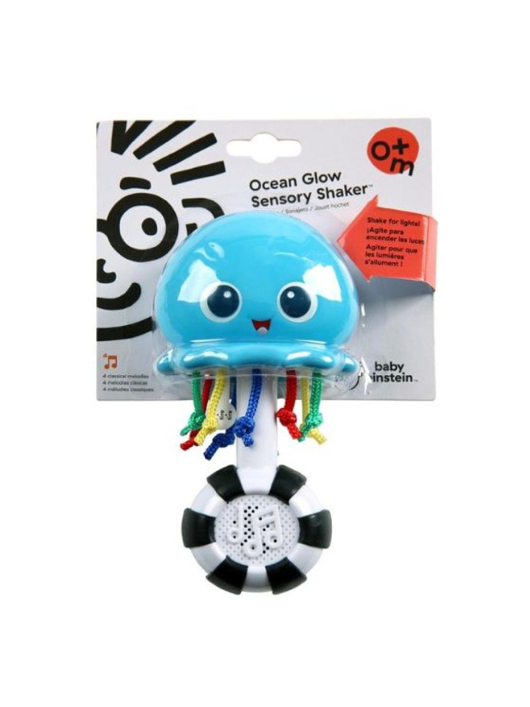Bright Starts Baby Einstein Ocean Glow Sensory Shaker™ Musical Baby Toy (No Color- Image 4)