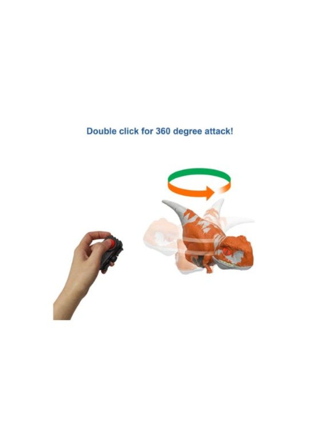 Jurassic World Uncaged Click Tracker Dinosaur Atrociraptor Red (No Color- Image 4)