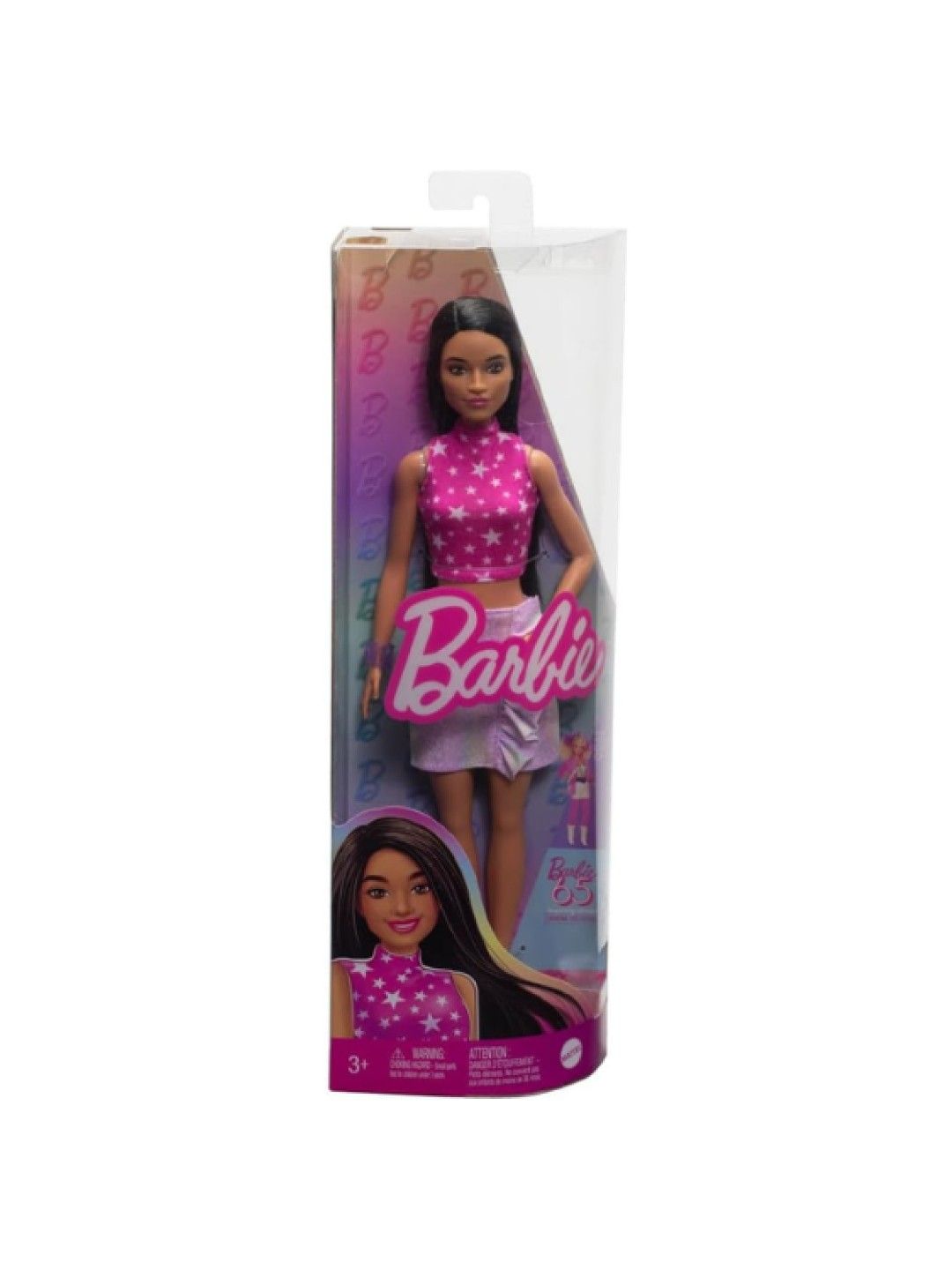 Barbie Fashionistas Doll #215 with Black Straight Hair (No Color- Image 4)