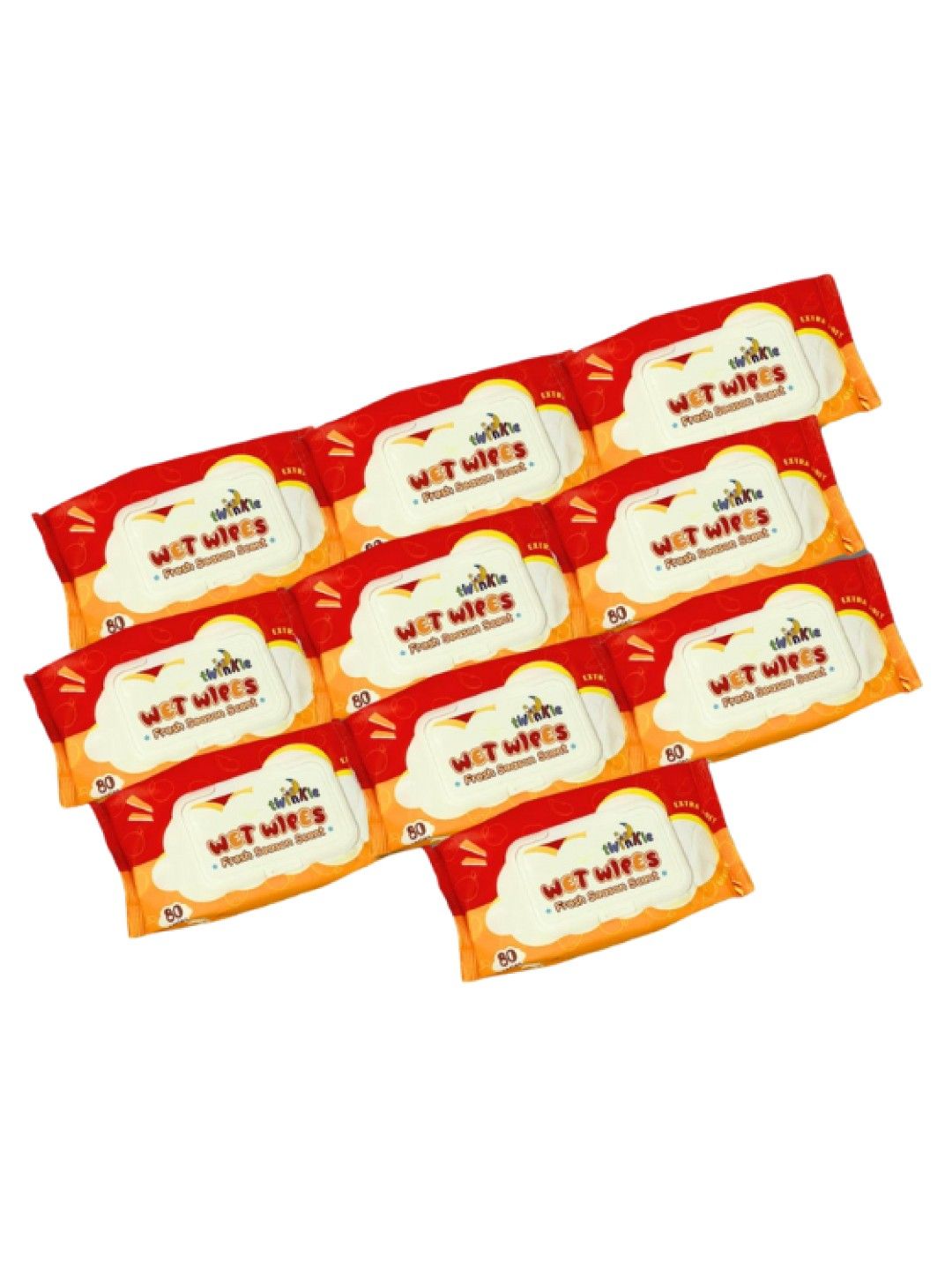 PanPee Twinkle Wet Wipes - Fresh Season Scent 80s (10 pack) (No Color- Image 1)