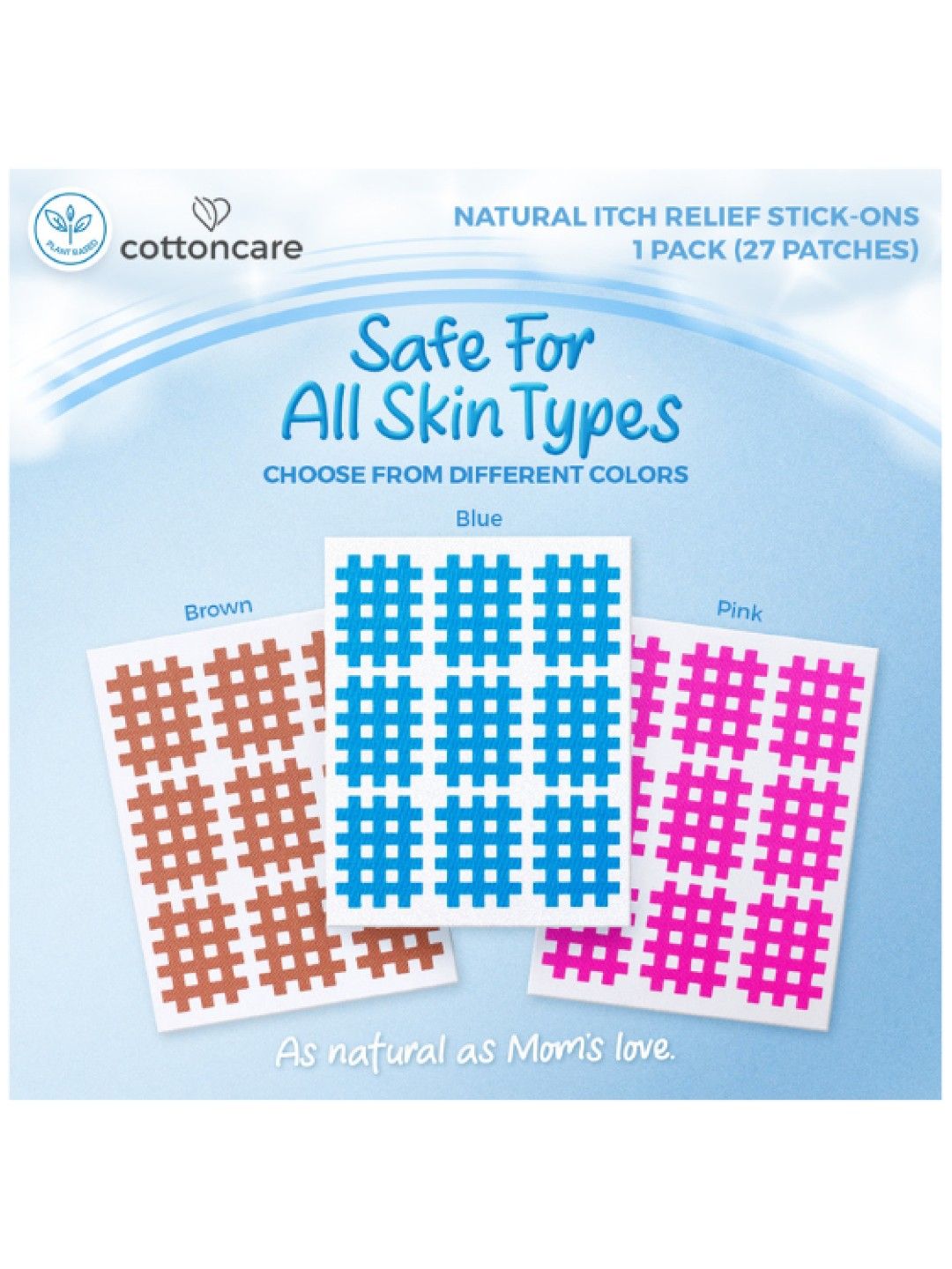 Cotton Central™ Cottoncare™ Natural Itch Relief Stick-Ons (27 patches) (No Color- Image 2)