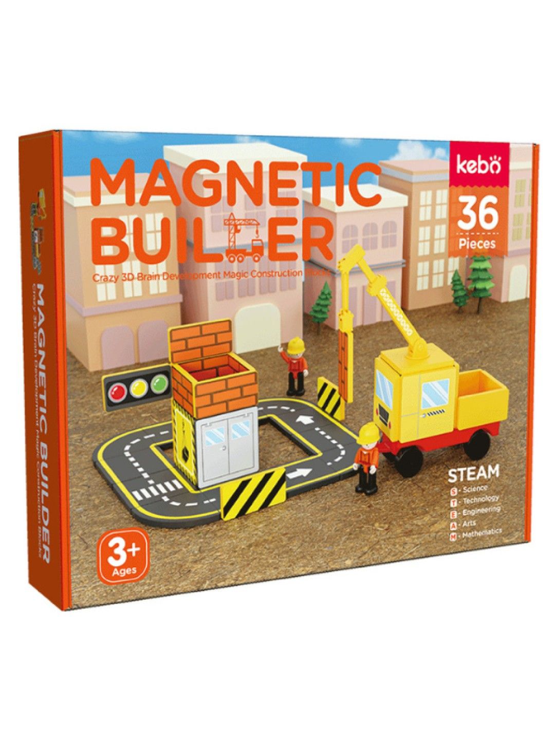 Kebo Magnetic Builder (36 pcs) (No Color- Image 4)