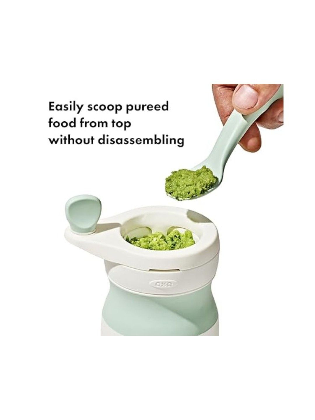 Oxo Tot Baby Food Mash Maker / Baby Food Mill (Opal- Image 4)